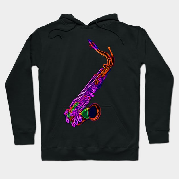 saxophone Hoodie by letnothingstopyou